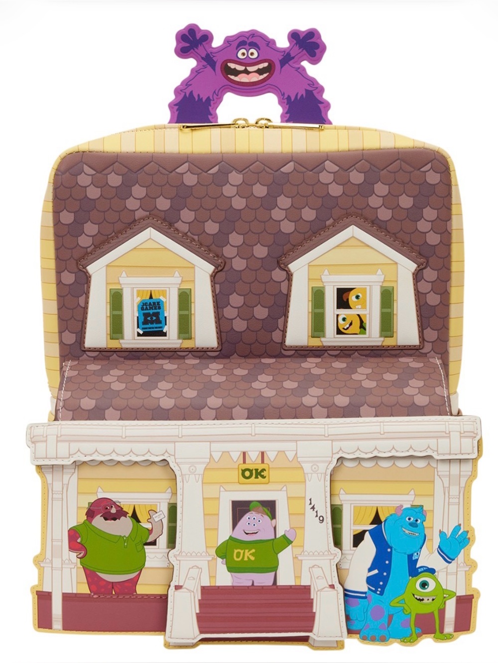 Loungefly Monsters University Oozma Kappa House Figural Mini Backpack NEW
